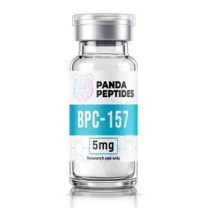 BPC-157 - lyophilized powder research peptide vial by Panda Peptides