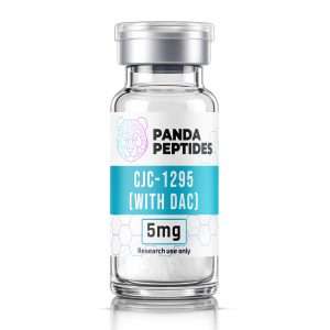 CJC-1295 (WITH DAC) - lyophilized powder research peptide vial by Panda Peptides