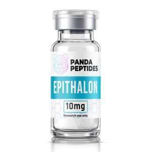Epithalon - lyophilized powder research peptide vial by Panda Peptides