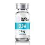GLOW (BPC-157 + TB-500 + GHK-Cu) - lyophilized powder research peptide vial by Panda Peptides