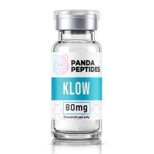 KLOW (BPC-157 + TB-500 + GHK-Cu + KPV Blend) - lyophilized powder research peptide vial by Panda Peptides