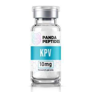 KPV - lyophilized powder research peptide vial by Panda Peptides