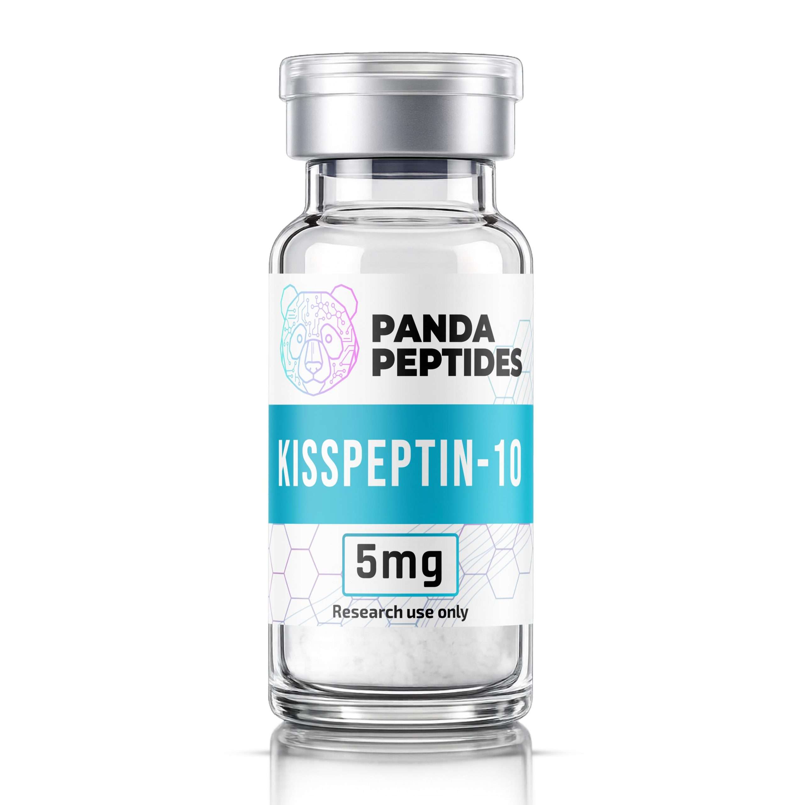 Kisspeptin-10 - lyophilized powder research peptide vial by Panda Peptides