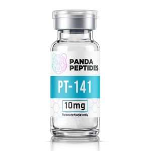 PT-141 - lyophilized powder research peptide vial by Panda Peptides
